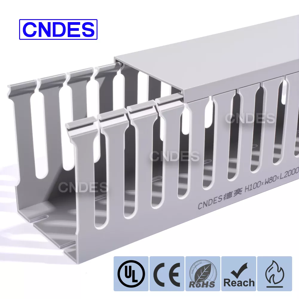 100×80 ohebný štěrbinový PVC kabelový kanál