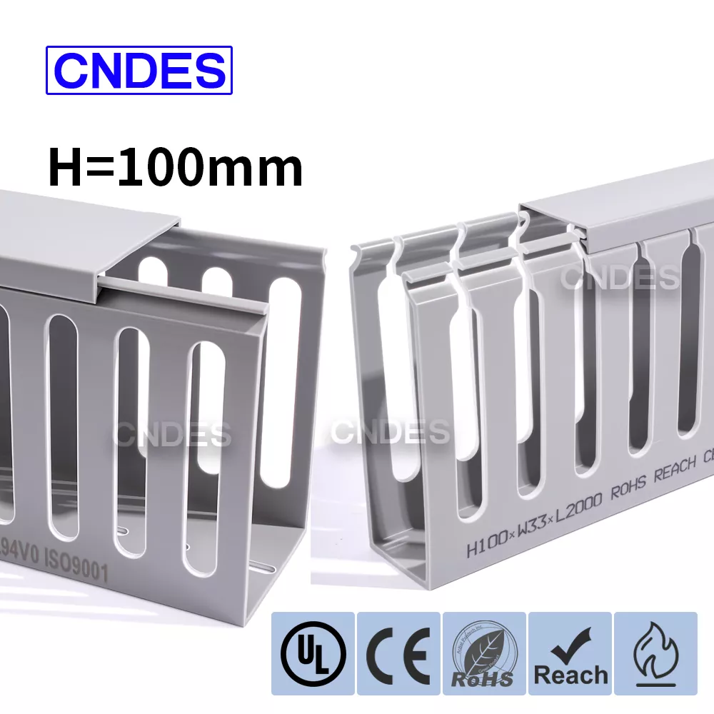 100 mm výška Otevřená štěrbina Kabelová trubka z PVC krytu