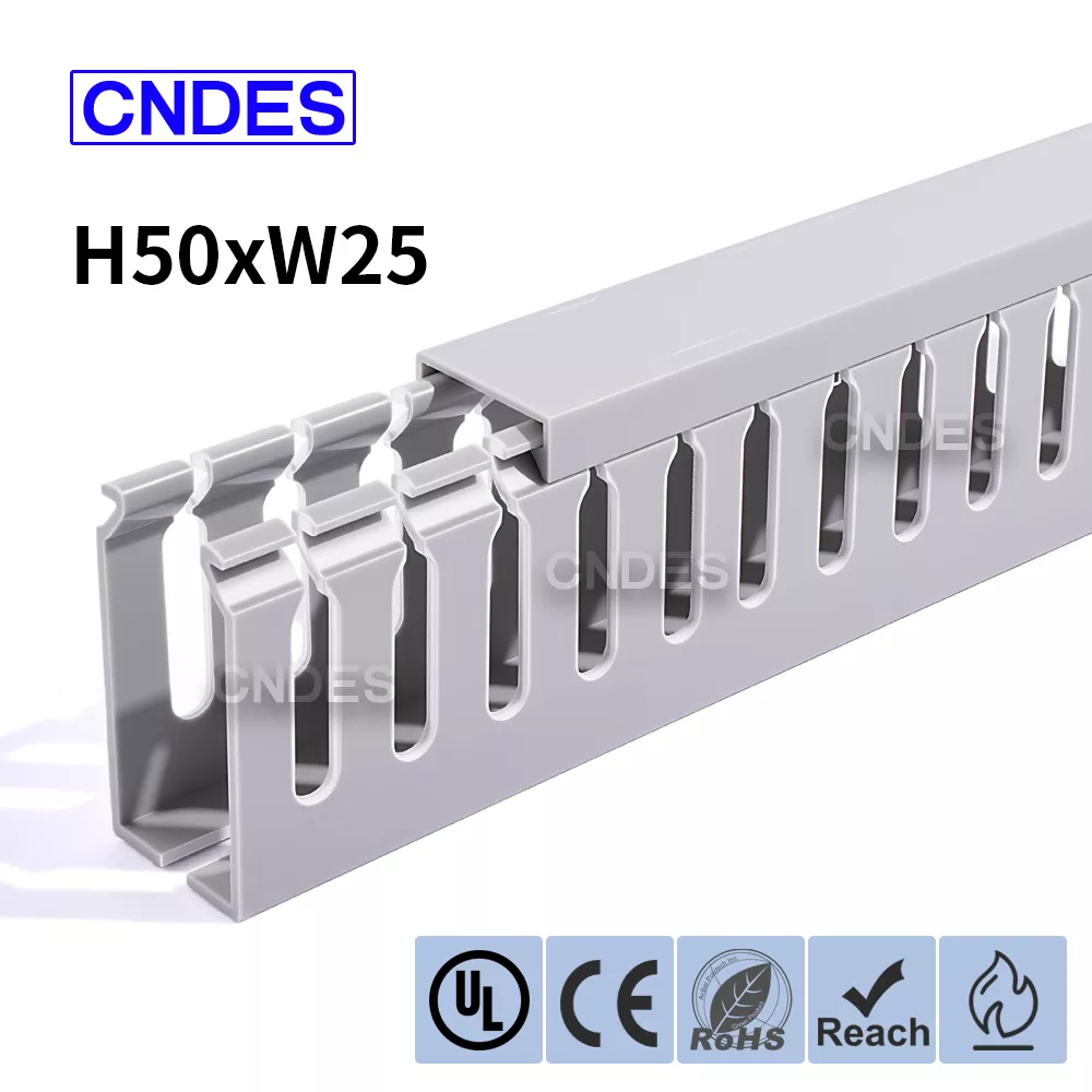 50 × 25 mm štěrbinový PVC elektrický rozvaděč