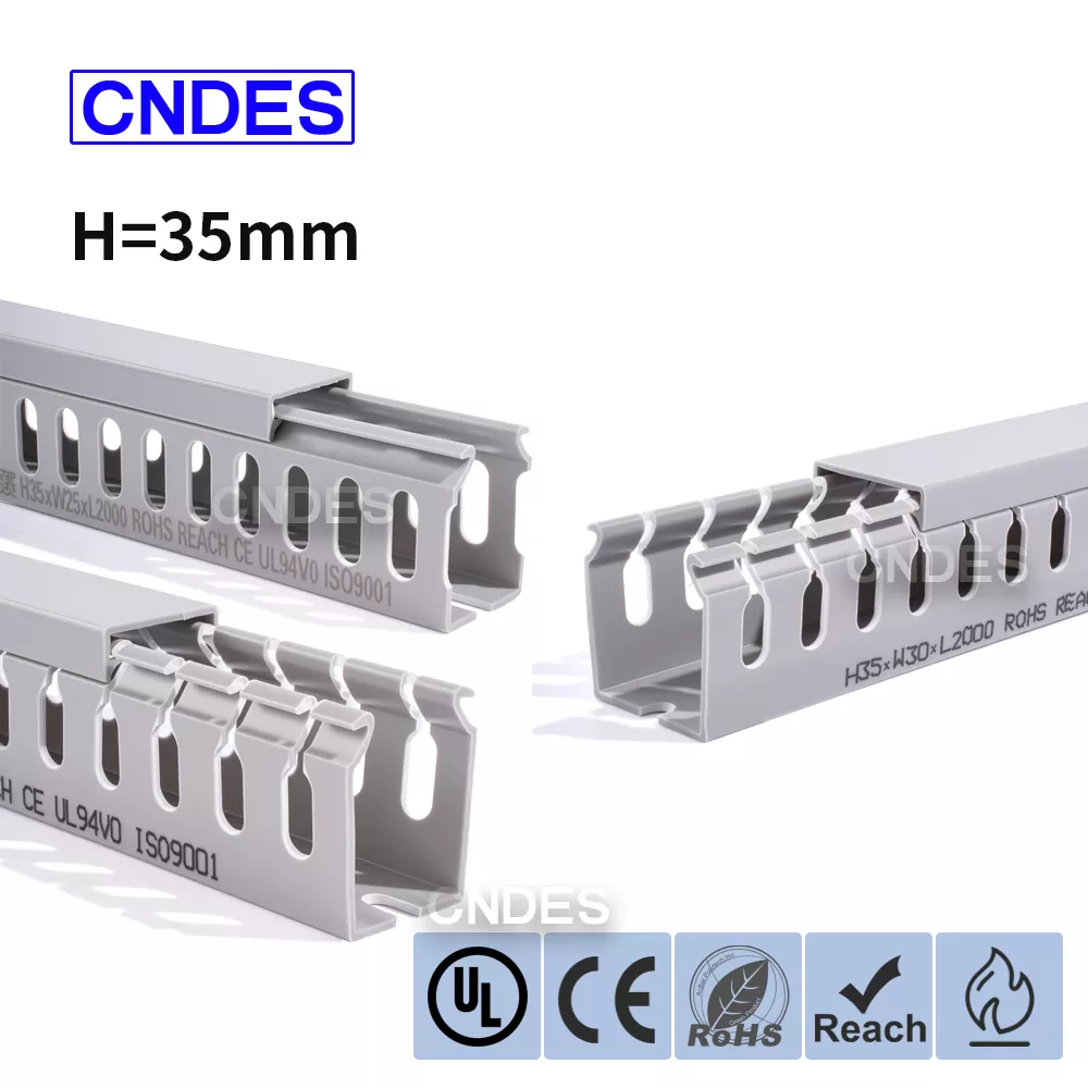 35 mm výška štěrbinového PVC vedení vedení drátu
